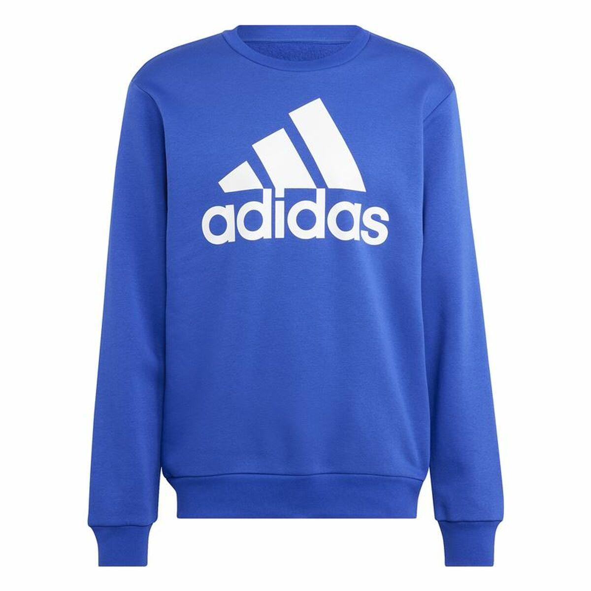 Adidas sweatshirt uden hætte til mænd - blå, str. L