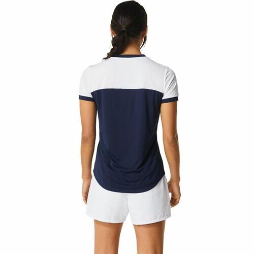 Kortærmet Sport T-shirt Asics Court Marineblå Tovtrækning S