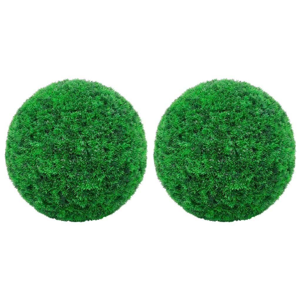 Kunstige buksbom 2 stk. 45 cm kugleformet