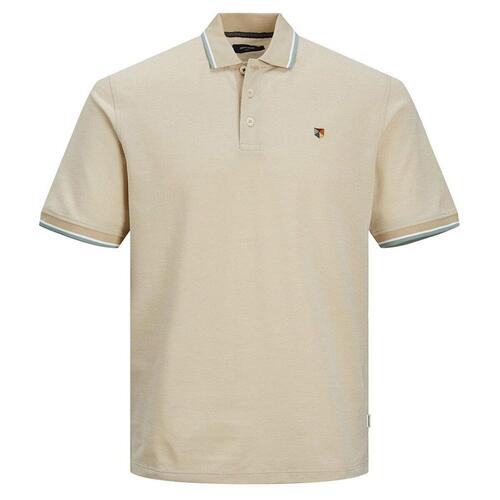 Kortærmet Polotrøje til Mænd Jack & Jones JPRBLUWIN POLO SS NOOS 12169064 Beige S