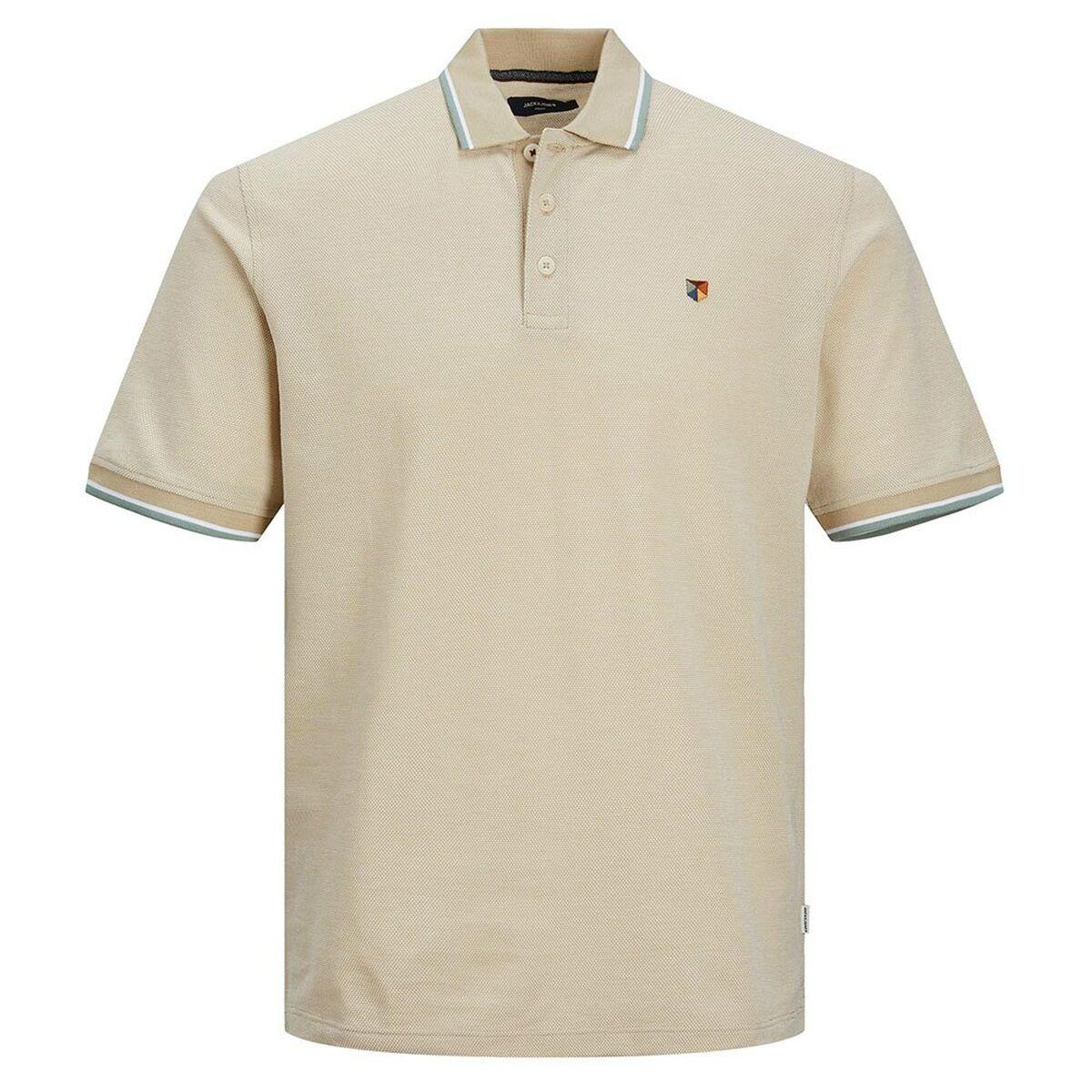 Kortærmet Polotrøje til Mænd Jack & Jones JPRBLUWIN POLO SS NOOS 12169064 Beige S