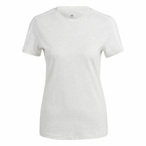 Kortærmet T-shirt til Kvinder Adidas 3S Hvid M
