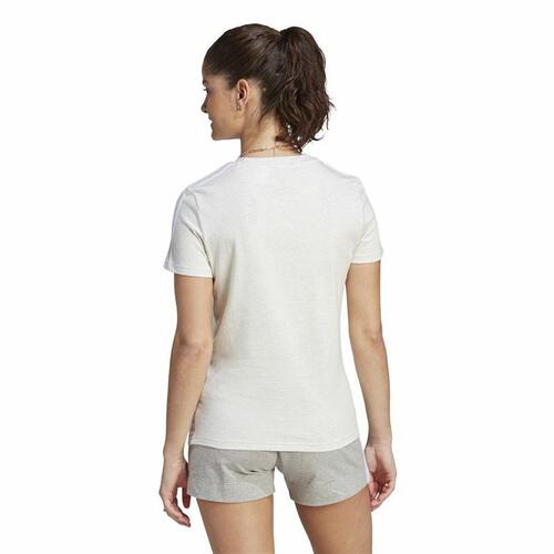 Kortærmet T-shirt til Kvinder Adidas 3S Hvid M