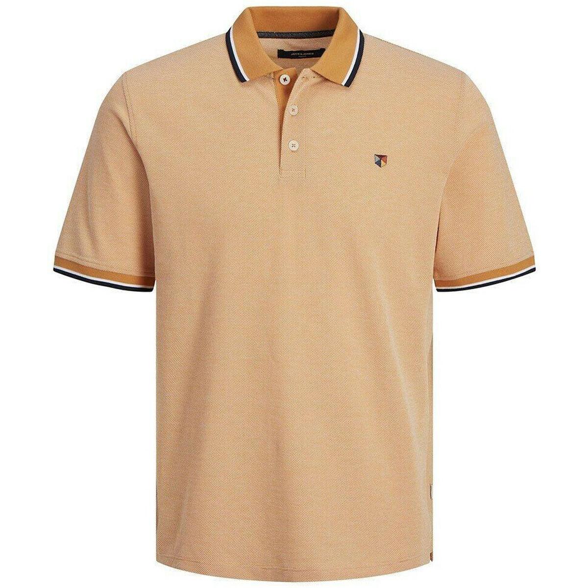 Kortærmet Polotrøje til Mænd Jack & Jones JPRBLUWIN POLO SS NOOS 12169064 Orange M