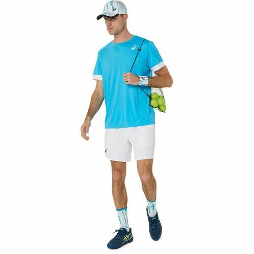 Kortærmet Sport T-shirt Asics Court Ss Top Himmelblå Tovtrækning XL