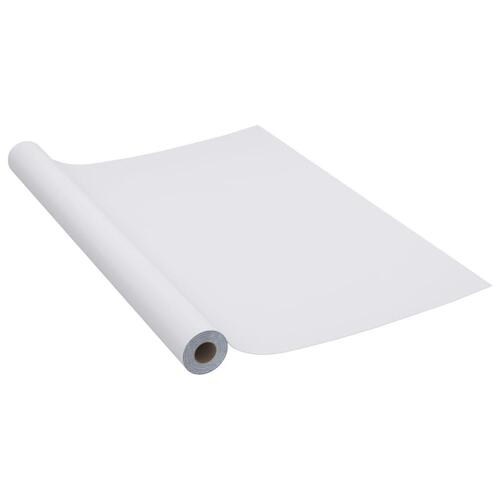 Selvklæbende folie til møbler 500x90 cm PVC sølvfarvet højglans