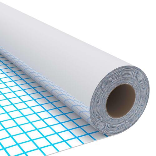 Selvklæbende folie til møbler 500x90 cm PVC sølvfarvet højglans