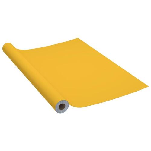 Selvklæbende folie til møbler 500x90 cm PVC gylden højglans