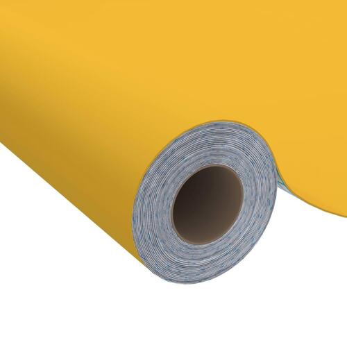 Selvklæbende folie til møbler 500x90 cm PVC gylden højglans