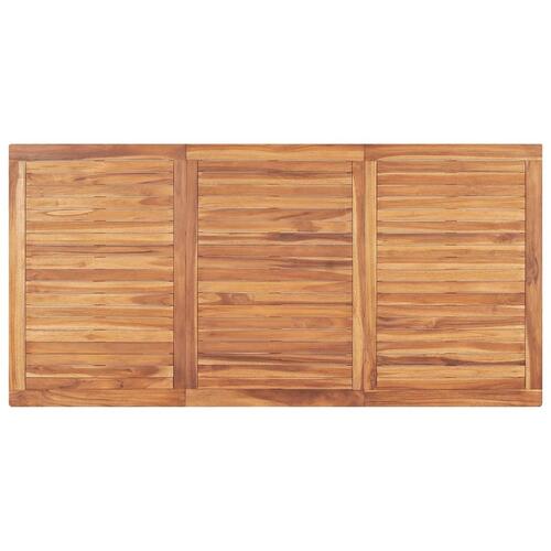 Havebord 180x90x77 cm massivt teaktræ