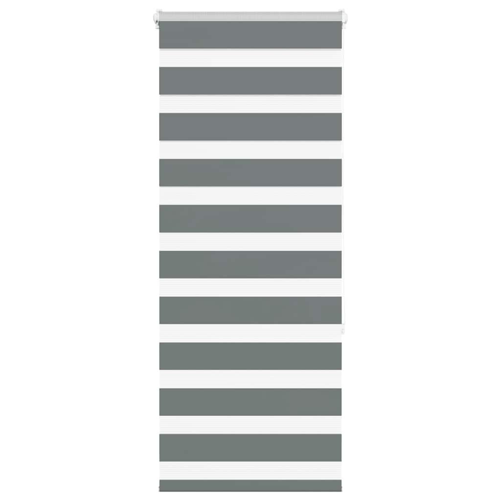 Zebragardin mørkegrå 65x150 cm stofbredde 60,9 cm polyester