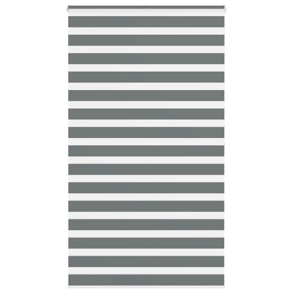 Zebragardin mørkegrå 135x200 cm stofbredde 130,9 cm polyester