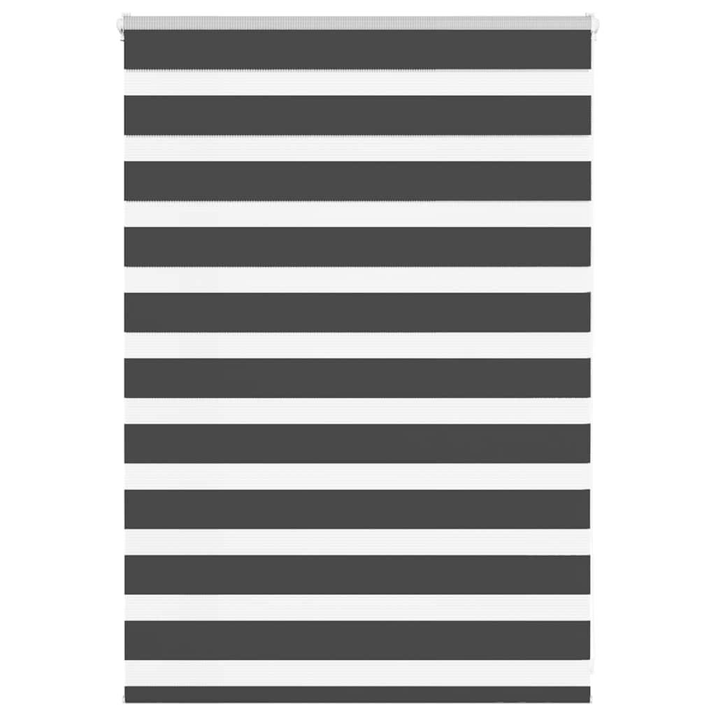 Zebragardin sort 95x100 cm stofbredde 90,9 cm polyester