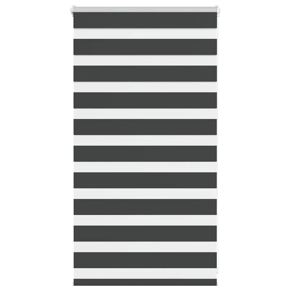 Zebragardin sort 70x100 cm stofbredde 65,9 cm polyester
