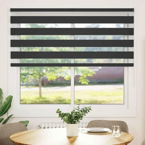 Zebragardin sort 165 x 150 cm