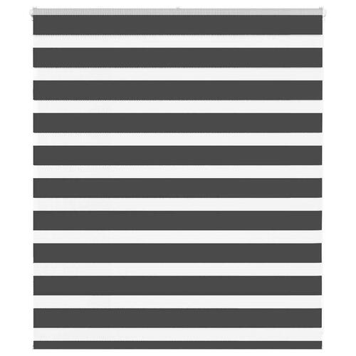 Zebragardin sort 130x100 cm stofbredde 125,9 cm polyester