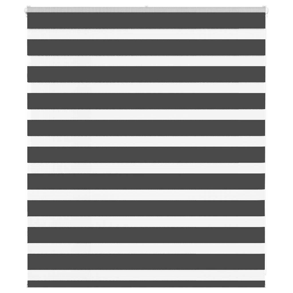 Zebragardin sort 130x100 cm stofbredde 125,9 cm polyester