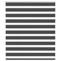 Zebragardin sort 130x150 cm stofbredde 125,9 cm polyester