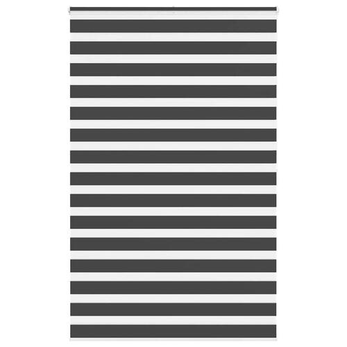 Zebragardin sort 140x200 cm stofbredde 135,9 cm polyester