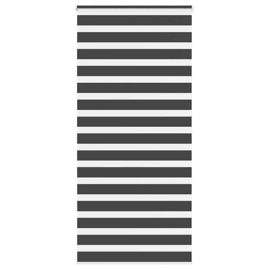 Zebragardin sort 105x200 cm stofbredde 100,9 cm polyester