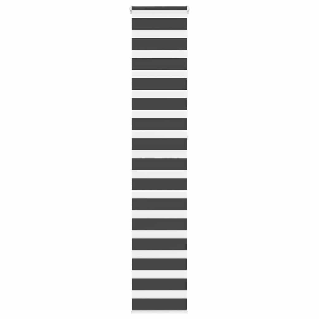 Zebragardin sort 45x230 cm stofbredde 40,9 cm polyester