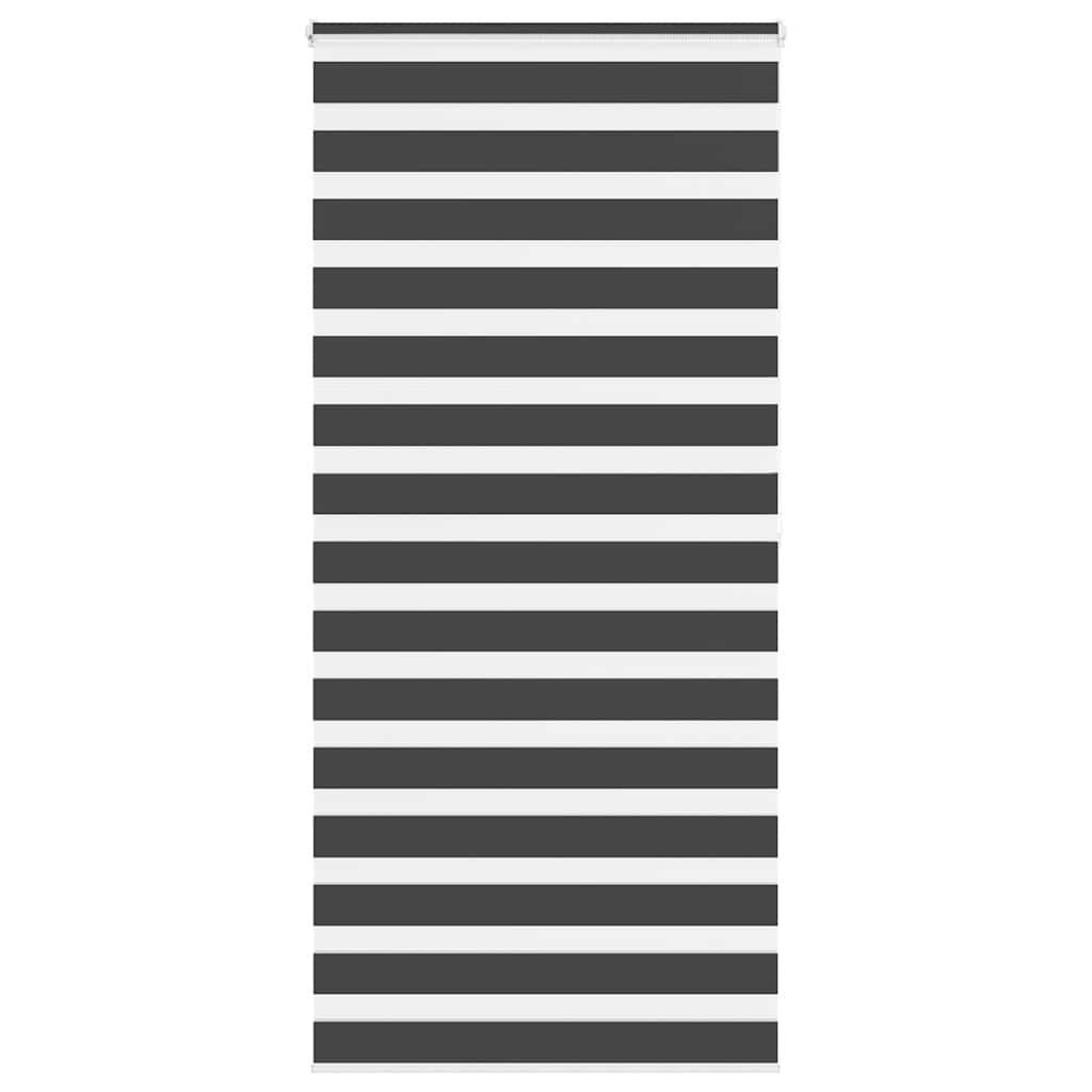 Zebragardin sort 95x200 cm stofbredde 90,9 cm polyester