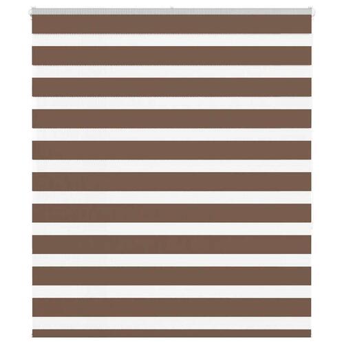 Zebragardin brun 125x150 cm stofbredde 120,9 cm polyester