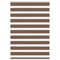 Zebragardin brun 95x100 cm stofbredde 90,9 cm polyester