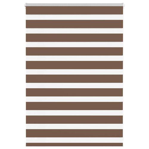 Zebragardin brun 95x100 cm stofbredde 90,9 cm polyester