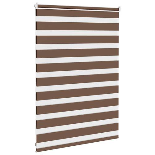 Zebragardin brun 95x100 cm stofbredde 90,9 cm polyester