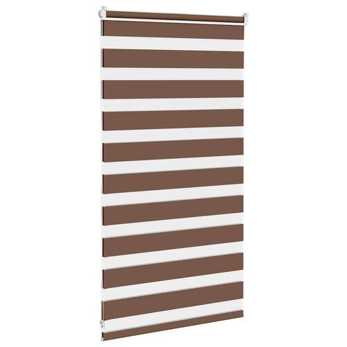 Zebragardin brun 85x100 cm stofbredde 80,9 cm polyester