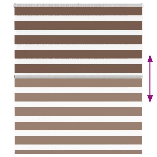 Zebragardin brun 135 x 150 cm