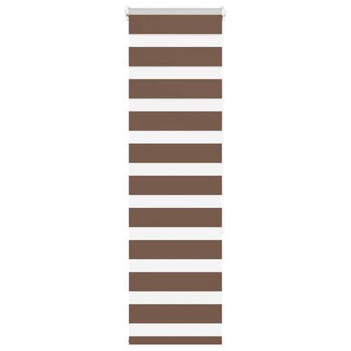 Zebragardin brun 40x150 cm stofbredde 35,9 cm polyester