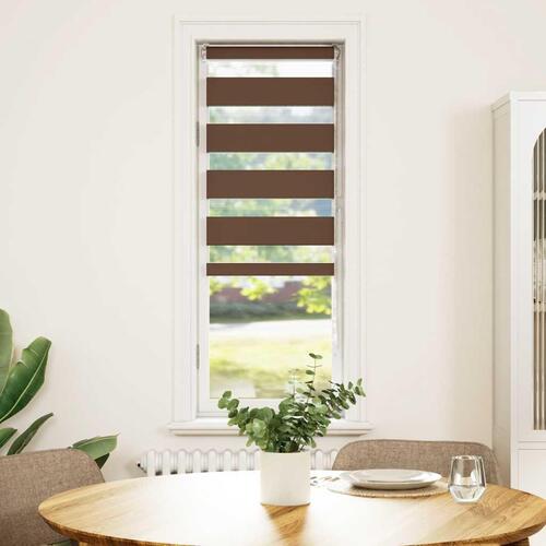 Zebragardin brun 40x150 cm stofbredde 35,9 cm polyester