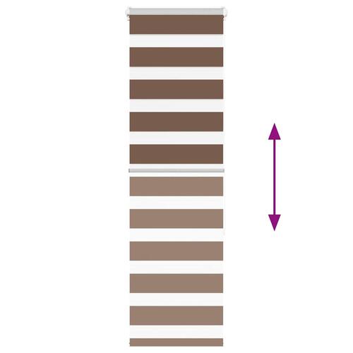 Zebragardin brun 40x150 cm stofbredde 35,9 cm polyester