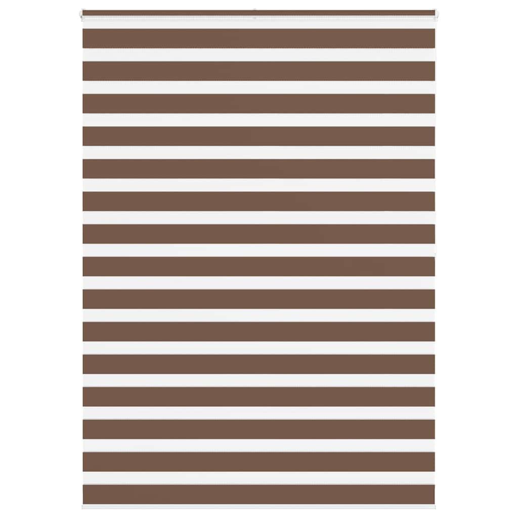 Zebragardin brun 165x200 cm stofbredde 160,9 cm polyester