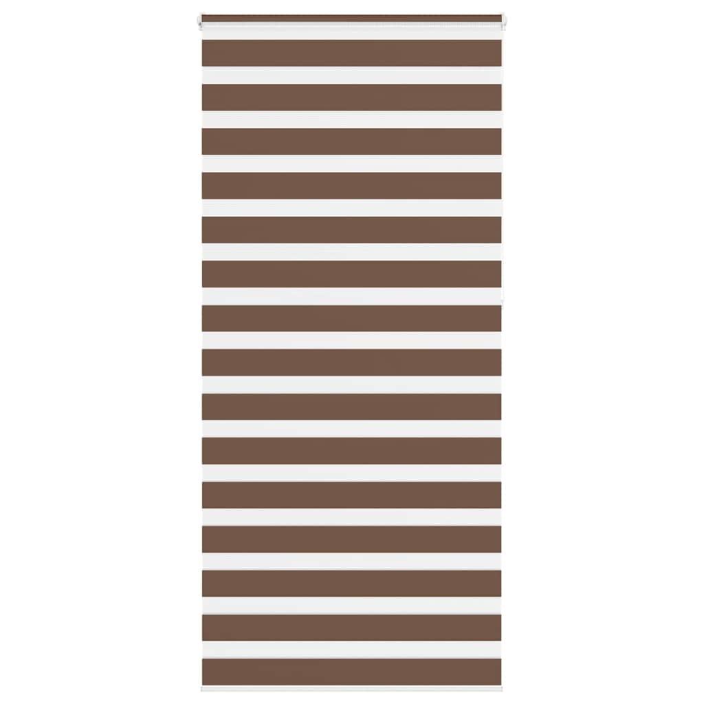 Zebragardin brun 95x230 cm stofbredde 90,9 cm polyester