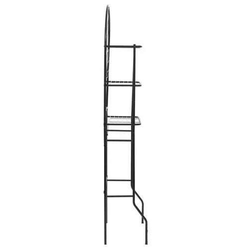 Badeværelsesstativ 60x33x174 cm sort