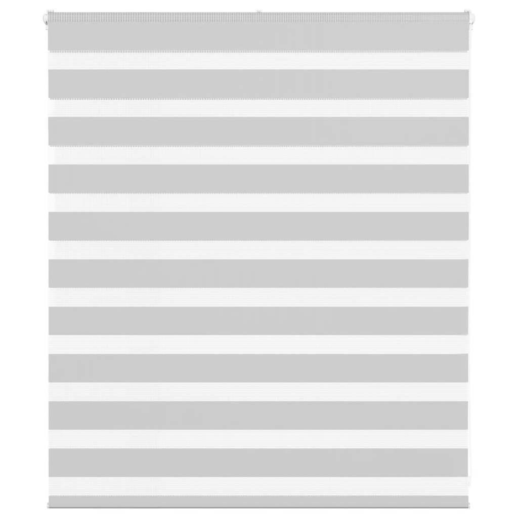Zebragardin lysegrå 130x100 cm stofbredde 125,9 cm polyester