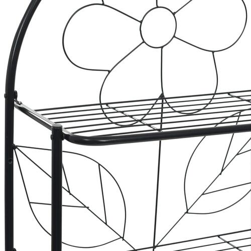 Badeværelsesstativ 60x33x174 cm sort