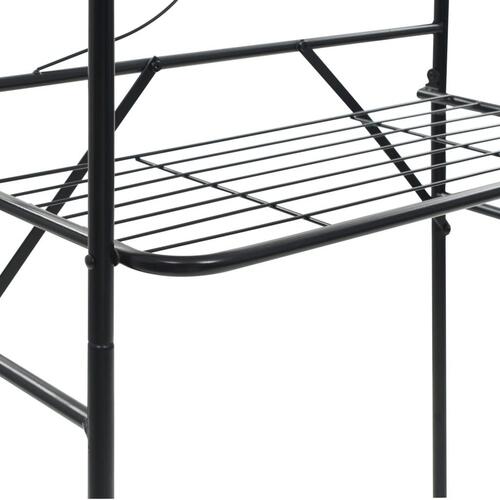 Badeværelsesstativ 60x33x174 cm sort