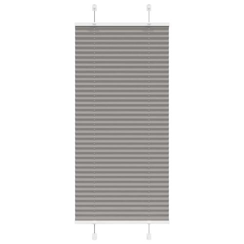 Plisségardin Antracit 60x100 cm Stofbredde 59,4 cm Polyester