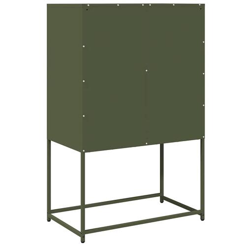 Højskab 68x39x107 cm stål olivengrøn