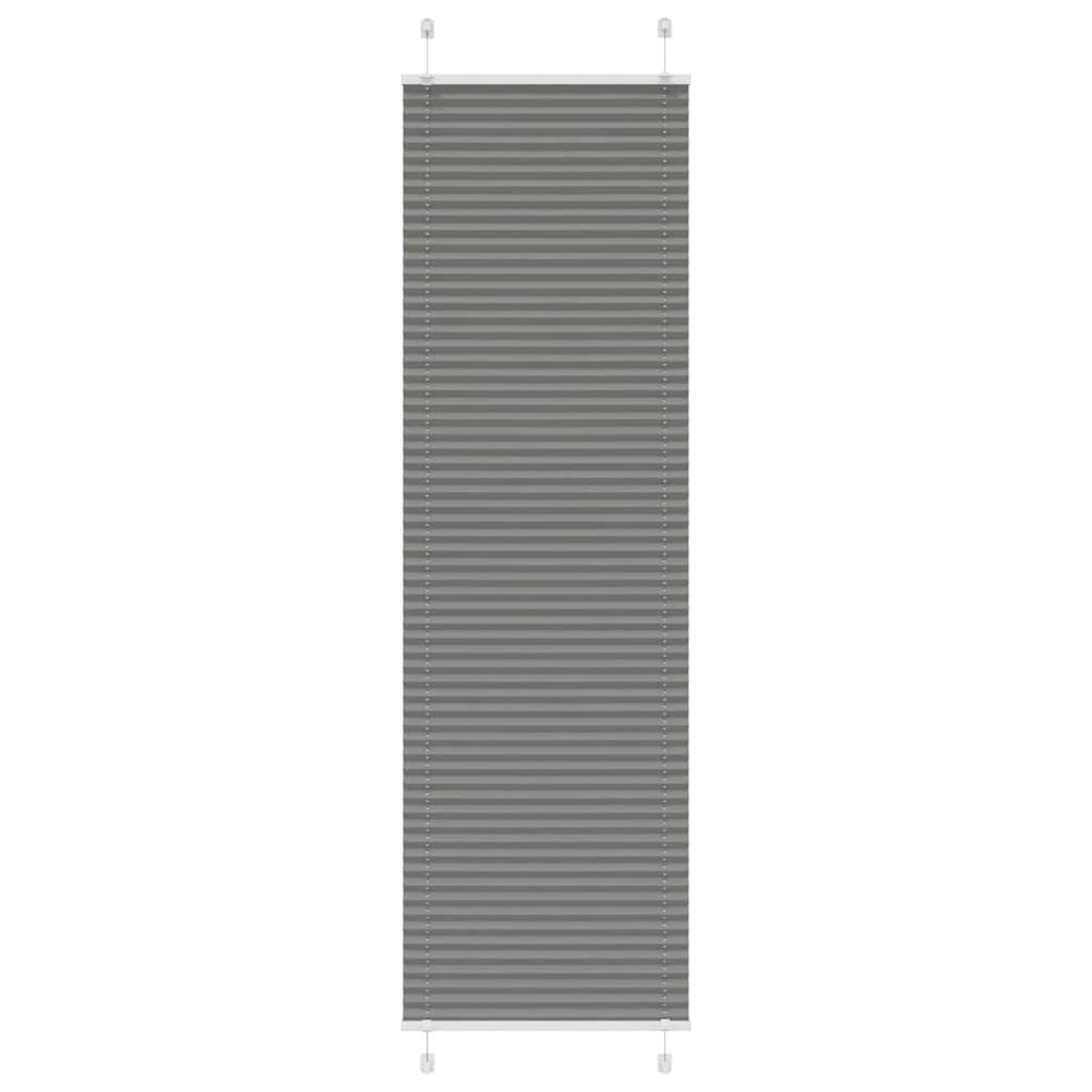 Plisségardin Antracit 60x200 cm Stofbredde 59,4 cm Polyester