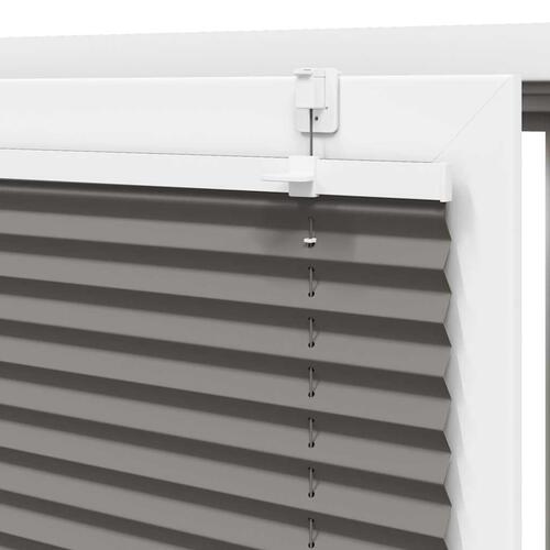 Plisségardin Antracit 60x200 cm Stofbredde 59,4 cm Polyester