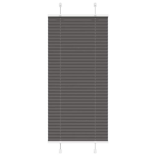 Plisségardin Sort 55x100 cm Stofbredde 54,4 cm Polyester