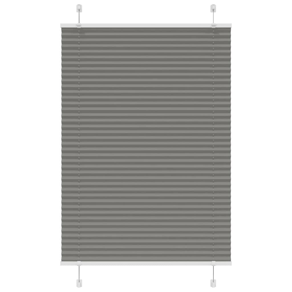 Plisségardin Antracit Stofbredde 49,4 Cm Polyester Antracitgrå - 100 x 150 cm