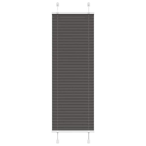 Plisségardin Sort 45x100 cm Stofbredde 44,4 cm Polyester
