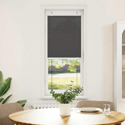 Plisségardin Sort 45x100 cm Stofbredde 44,4 cm Polyester