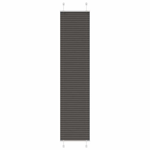 Plisségardin Sort 40x200 cm Stofbredde 39,4 cm Polyester